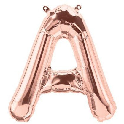 41cm Letter A Rose Gold - Air Fill - Northstar Foil Balloon #3001337 - Each (Pkgd.)