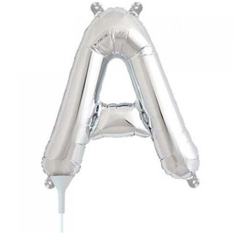 41cm Letter A Silver - Air Fill - Northstar Foil Balloon #3000479 - Each (Pkgd.)