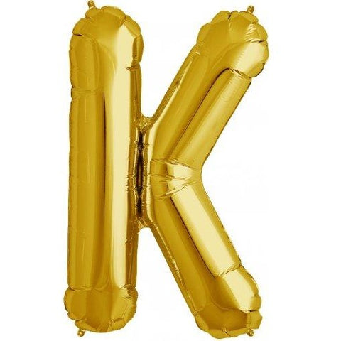 Northstar 86cm Letter Foil K Gold #3000258 - Each (Pkgd.)