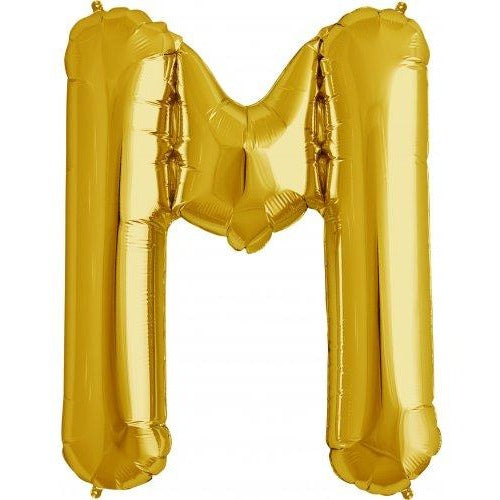 Northstar 86cm Letter Foil M Gold #3000260 - Each (Pkgd.)