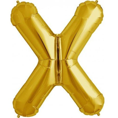 Northstar 86cm Letter Foil X Gold #3000271 - Each (Pkgd.)