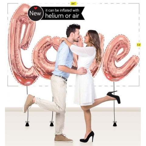 Script Giant Love Rose Gold 84