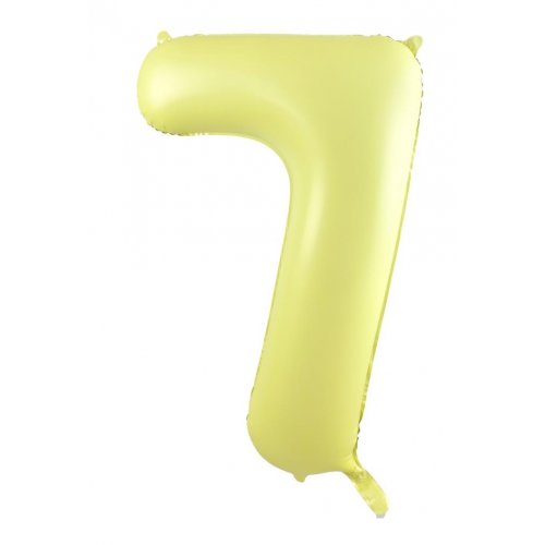 86cm Number Foil Number Seven Matte YELLOW #213877 - Each (Pkgd.)