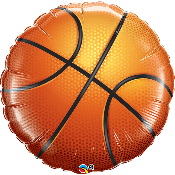 90cm Round Foil Basketball #21542 - Each (SW Pkgd.) SPECIAL ORDER ITEM