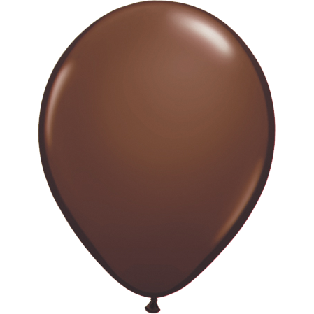 40cm Round Chocolate Brown Qualatex Plain Latex #21863 - Pack of 50 SPECIAL ORDER ITEM