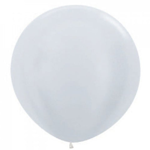 90cm/3' Latex Satin WHITE - Pack of 3 #222720