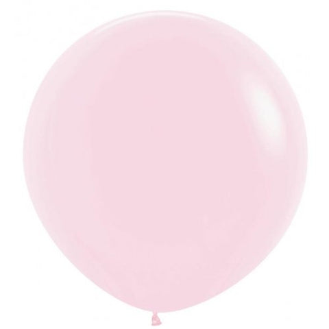 90cm Latex Round Plain Matte Pastel Pink Sempertex #222750 Pack of 3