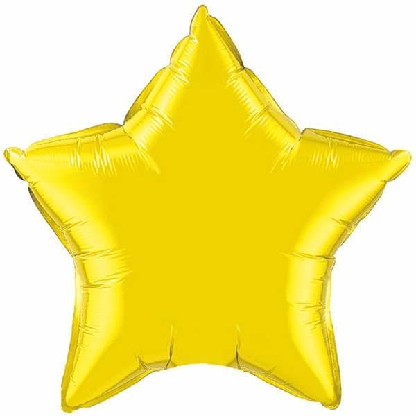 90cm Star Citrine Yellow Plain Foil #22378 - Each (Unpkgd.) SPECIAL ORDER ITEM