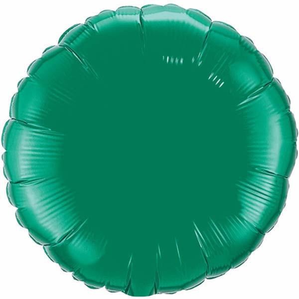 45cm Round Emerald Green Plain Foil #22633 - Each (Unpkgd.)