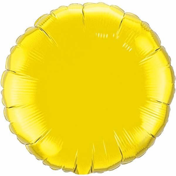45cm Round Citrine Yellow Plain Foil #22637 - Each (Unpkgd.) SPECIAL ORDER ITEM