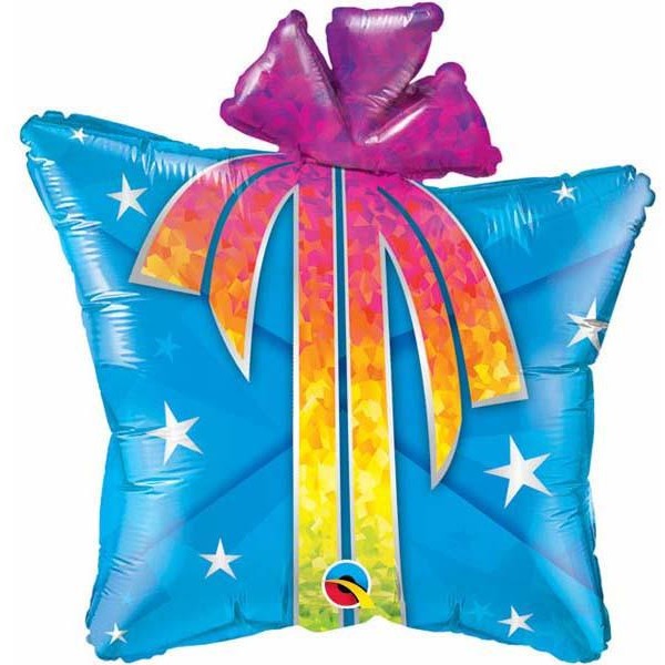60cm Shape Foil Fun & Funky Present #25139 - Each (Pkgd.)