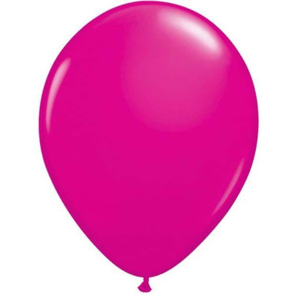 28cm Round Wild Berry Qualatex Plain Latex #25999 - Pack of 25