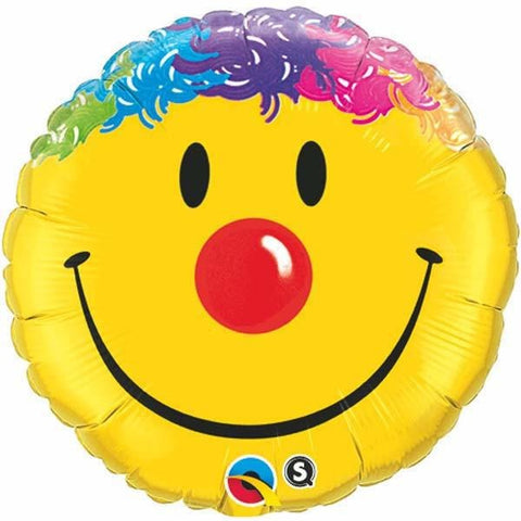 45cm Round Foil Smile Face #26046 - Each (Pkgd.)