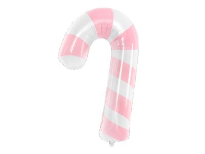 82cm Foil CANDY CANE Pink & White #FS2653081
