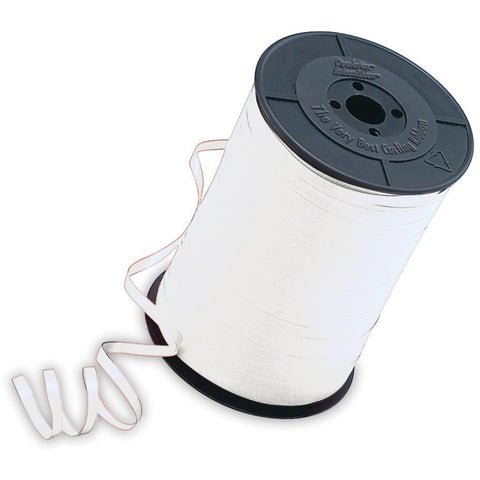 QX Balloon Ribbon 3/16 500 Yards White #29459 - Each