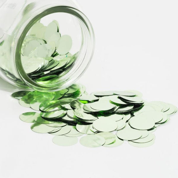 Metallic Confetti 2cm Mint Green  250gram Bag #HA1239022