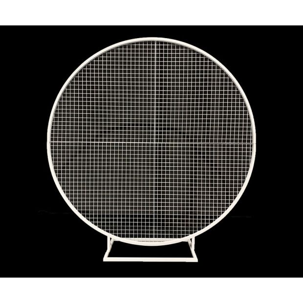 2m Balloon Frame WHITE with Mesh (with Improved Base) #B458