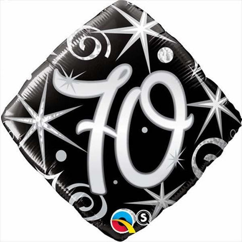 45cm Diamond Foil 70 Elegant Sparkles & Swirls #30039 - Each (Pkgd.)