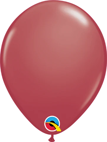 28cm Round Cranberry Qualatex Plain Latex #30184 - Pack of 25