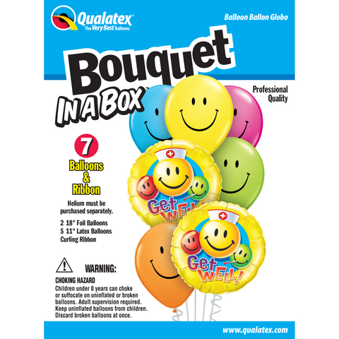 Bouquet in a Box - Get Well Smiles #30942