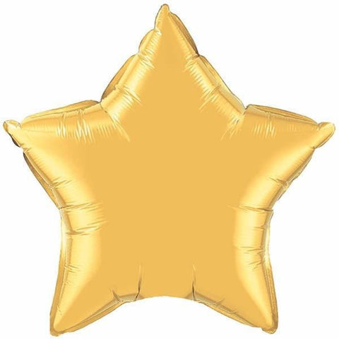 10cm Star Metallic Gold Plain Foil #35983 - Each (Unpkgd.)