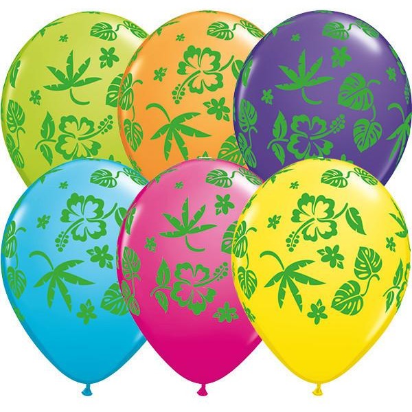 28cm Round Tropical Assorted Tropical Flora #36099 - Pack of 50 SPECIAL ORDER ITEM