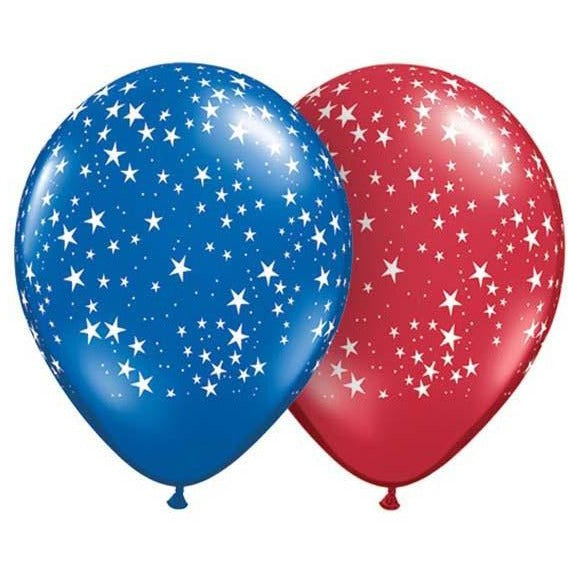 28cm Round Ruby Red Stars-A-Round #37085 - Pack of 50 SPECIAL ORDER ITEM