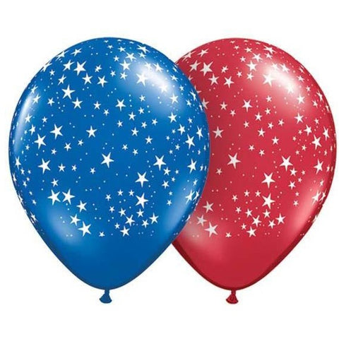 28cm Round Ruby Red Stars-A-Round #37085 - Pack of 50 SPECIAL ORDER ITEM