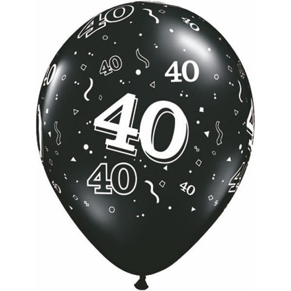 28cm Round Onyx Black 40-A-Round #37111 - Pack of 50
