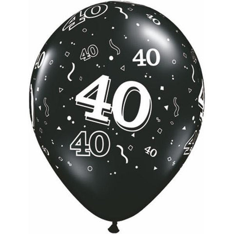 28cm Round Onyx Black 40-A-Round #37111 - Pack of 50
