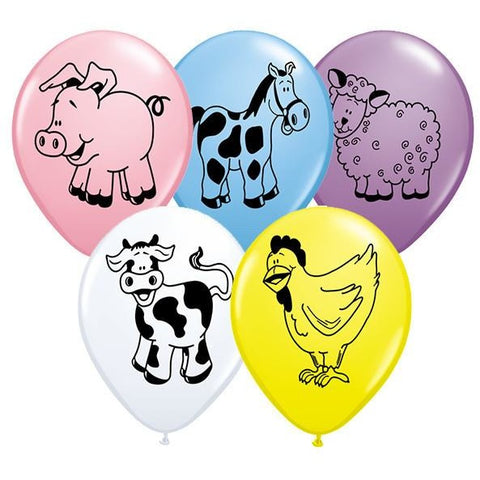 28cm Round Special Assorted Farm Animal Assorted #37140 - Pack of 50