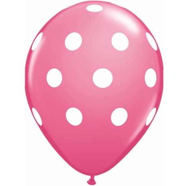 28cm Round Rose Big Polka Dots #37222 - Pack of 50