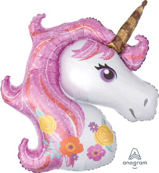 Shape Foil Magical Unicorn Head 33