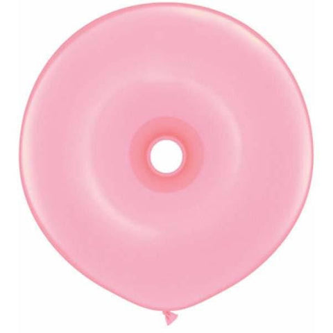 40cm Donut Pink Qualatex Plain Latex Donut #37687 - Pack of 25 SPECIAL ORDER ITEM