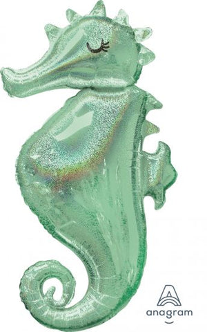 96cm Shape Foil Mermaid Wishes Seahorse #37800 - Each (Pkgd.)