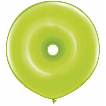 40cm Donut Lime Green Qualatex Plain Latex Donut #37802 - Pack of 25 SPECIAL ORDER ITEM