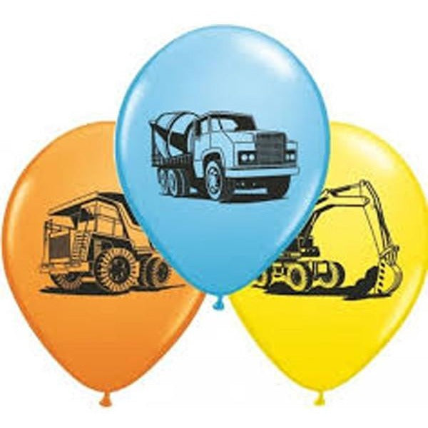 28cm Round Special Assorted Construction Trucks Assorted #38081 - Pack of 50