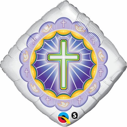 45cm Diamond Foil Illuminated Cross #41367 - Each (Pkgd.) SPECIAL ORDER ITEM