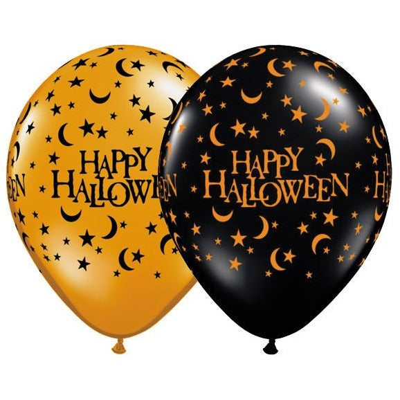 28cm Round Halloween Assorted Halloween Moons & Stars-A-Round #40172 - Pack of 50 SPECIAL ORDER ITEM