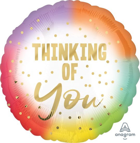 45cm Round Foil Thinking Of You #41160 - Each (Pkgd.)