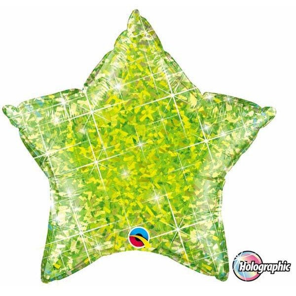 50cm Star Foil Holographic Jewel Lime #41300 - Each (Pkgd.) SPECIAL ORDER ITEM