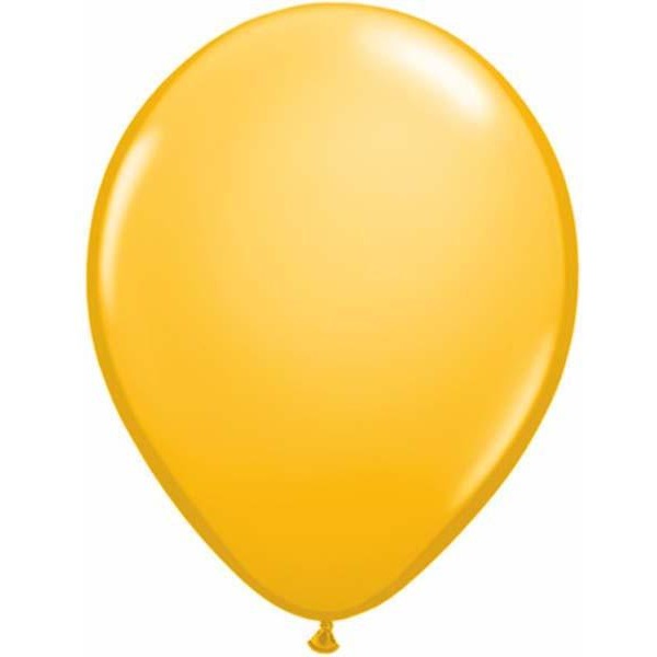 12cm Round Goldenrod Qualatex Plain Latex #43559 - Pack of 100