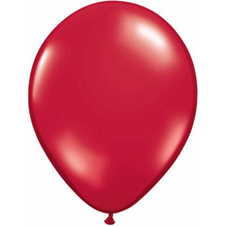 40cm Round Ruby Red Qualatex Plain Latex #43899 - Pack of 50 SPECIAL ORDER ITEM