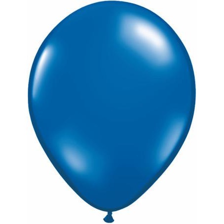 40cm Round Sapphire Blue Qualatex Plain Latex #43900 - Pack of 50 SPECIAL ORDER ITEM