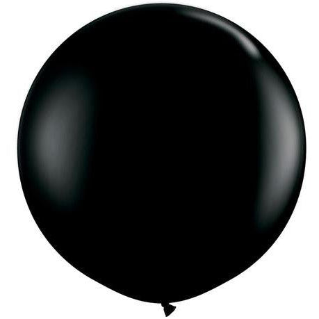 90cm Round Onyx Black Qualatex Plain Latex #42857 - Pack of 2