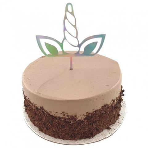 Cake Topper Acrylic UNICORN Iridescent #443042