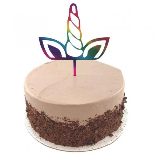 Cake Topper Acrylic UNICORN Rainbow #443043