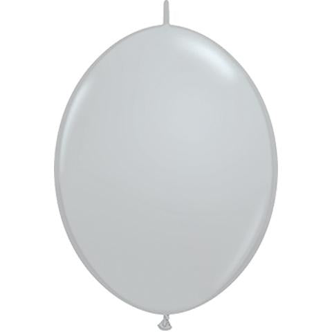 30cm Quick Link Gray Qualatex Quick Link Balloons #44567 - Pack of 50