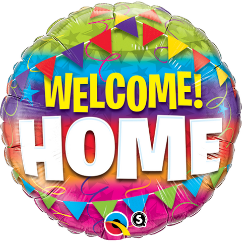 45cm Round Foil Welcome Home Pennants #45245 - Each (Pkgd.)