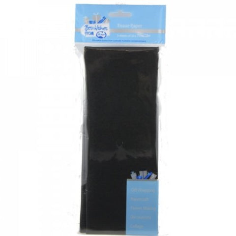 18gsm Tissue Paper 50cm x 75cm P5 Black #465182